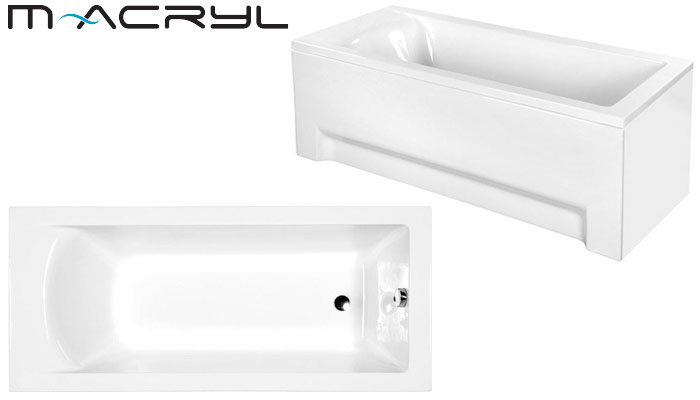 M-Acryl Fresh 170x70 kád elő- és oldallappal